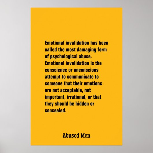 Emotionele ongeldigverklaring is genoemd ... poster (Voorkant)