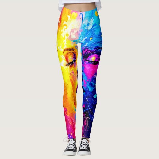 Emotionele reis door de kunst leggings (Voorkant)