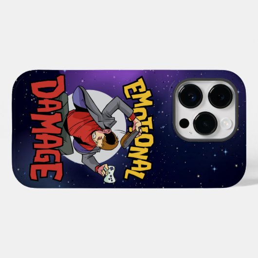 EMOTIONELE SCHADE ANGRY GAMER Case-Mate iPhone CASE (Achterkant (horizontaal))