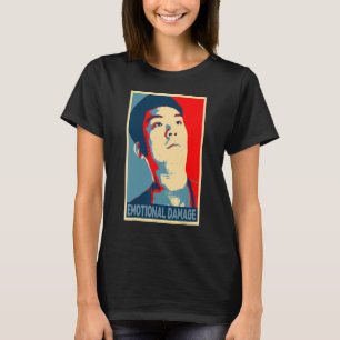 Emotionele Schade Meme Aziatische man sarcastische T-shirt