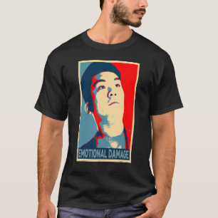 Emotionele Schade Meme Aziatische man sarcastische T-shirt