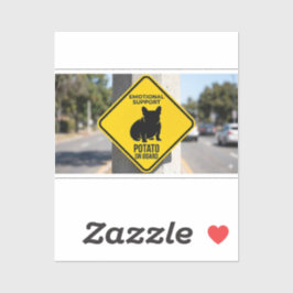 Emotionele Steun Aardappel Franse Bulldog Grappig  Sticker