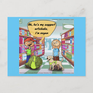 Emotionele Steun Artisjok Rick Londen Strip Briefkaart
