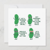 Emotionele steun augurk kaart (Voorkant)