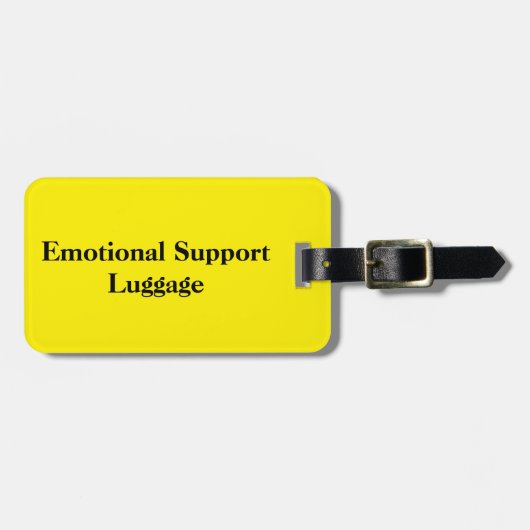 Emotionele steun - Bagage label (Voorkant horizontaal)
