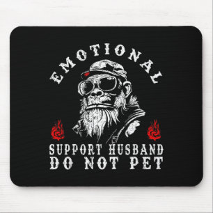 Emotionele steun echtgenoot aai grappige aap niet muismat