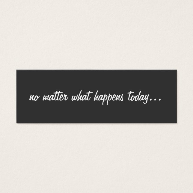 Emotionele steun Kaarten Mini Visitekaartjes (Voorkant)