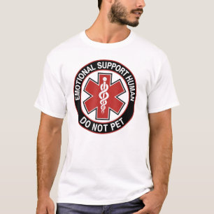 Emotionele steun man - niet huisdier grappige huwe t-shirt