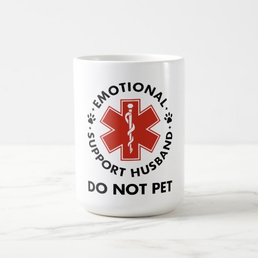 Emotionele steun man niet huisdier koffiemok (Center)