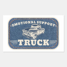 Emotionele Steun Truck Vintage Patch Ontwerp
