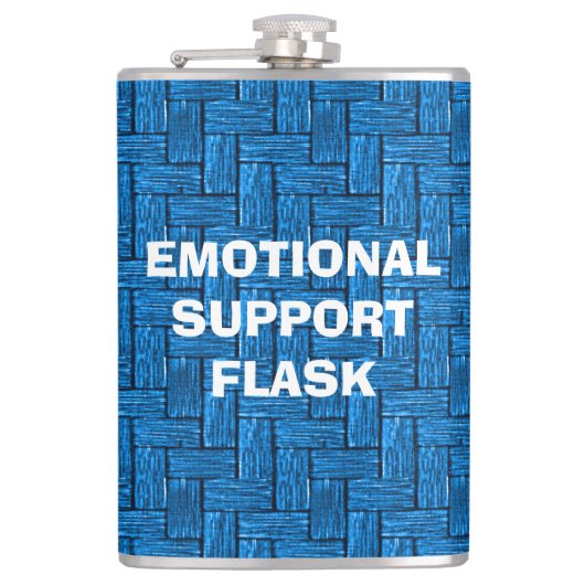 Emotionele steun turquoise fles heupfles (Voorkant)