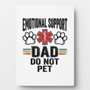 Emotionele steun vader niet aaien vintage shirt on fotoplaat