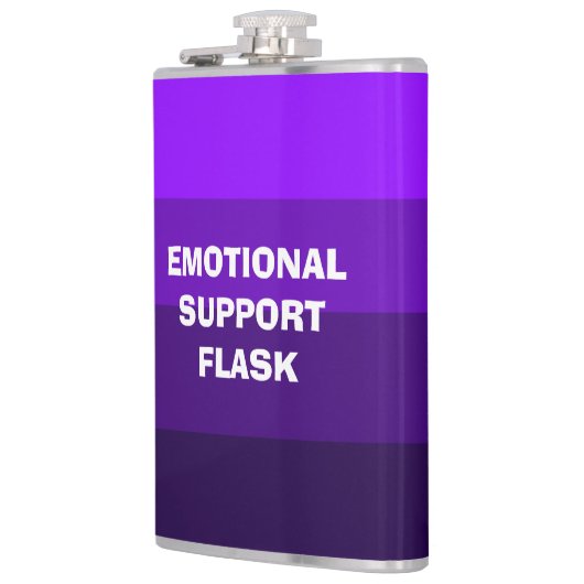 Emotionele steun Vinyl verpakte kolf Heupfles (Links)