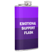 Emotionele steun Vinyl verpakte kolf Heupfles (Rechts)