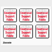 Emotionele steun viool - Funny Sticker (Vel)