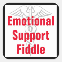 Emotionele steun viool - Funny Sticker