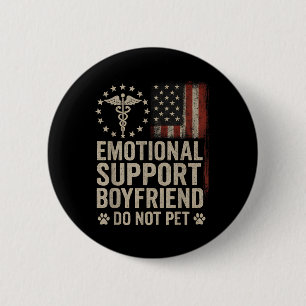 Emotionele steun vriendje niet grappig BF Ronde Button 5,7 Cm