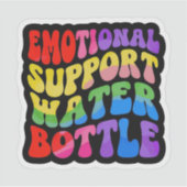 Emotionele steun waterfles sticker (Voorkant)