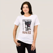 Emotionele steunpersoon met hond Tri-Blend shirt (Voorkant volledig)