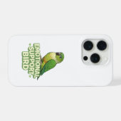 Emotionele Steunvogel Groene Wang Conure iPhone Hoesje (Achterkant horizontaal)