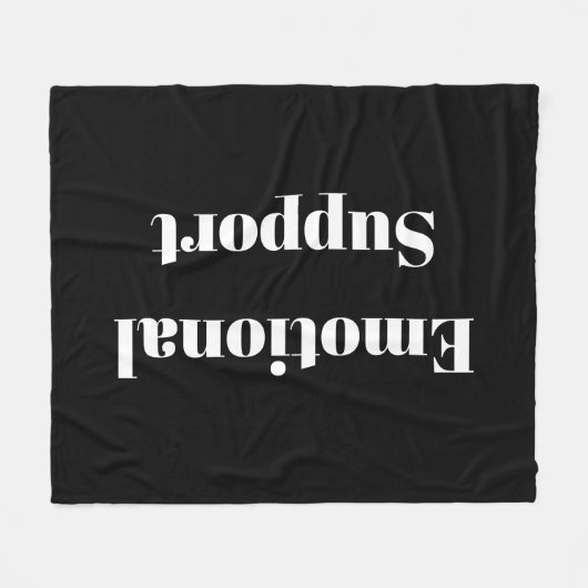 Emotionele support fleece deken (Voorkant (Horizontaal))