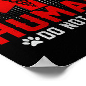 Emotionele support: mens kan geen huiswerk doen poster (Hoek)