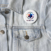 Emotionele support niet afspelen ronde button 5,7 cm (In situ)