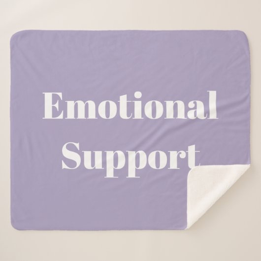 Emotionele support sherpa deken (Voorkant (horizontaal))
