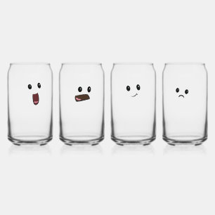 Emotionele supportbril blikvorm glas
