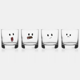 Emotionele supportbril whisky glas