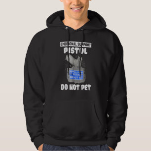 Emotionele supportpletie Pistol laat geen kleding  Hoodie