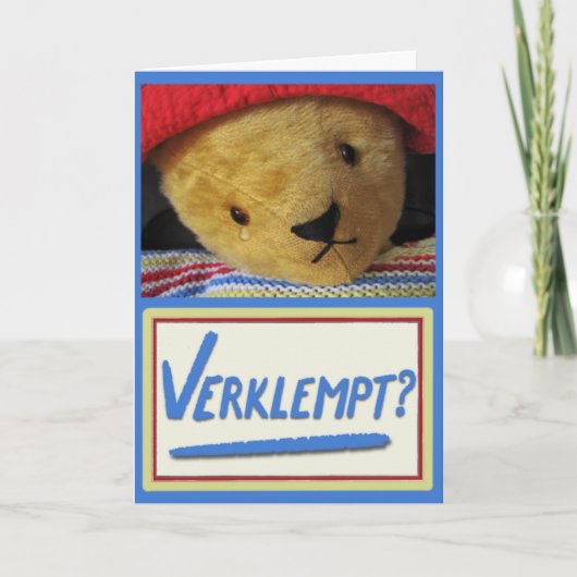 Emotionele teddy kaart (Voorkant)