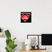 Emotionele Tijdbom Grappig Poster Bord (Thuiskantoor)