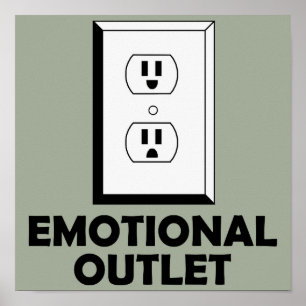Emotionele Uitlaatklep Grappig Poster Bord