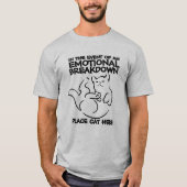 Emotionele uitsplitsing Cat T-shirt (Voorkant)
