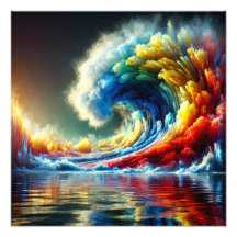 Emotionele vortex: filmische golf van kleuren