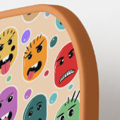Emotions Colorful Faces Pickleball Paddle (Links Detail)