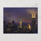 Emp St Bleng gloeit in wolken en mist Briefkaart (Voorkant)