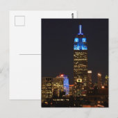 Emp St Gebouw Blauw voor Autisme 2012 RL Briefkaart (Voorkant / Achterkant)