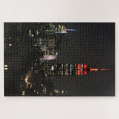 Emp St gebouw in Red Night Skyline Legpuzzel (Horizontaal)