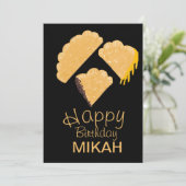 Empanada Hand Drawn Birthday Kaart (Staand voorkant)