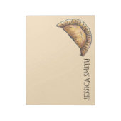 Empanada Personalized Foodie Empanadas Pastry Food Notitieblok (Linkerzijde)