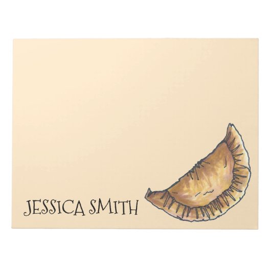 Empanada Personalized Foodie Empanadas Pastry Food Notitieblok (Voorkant)