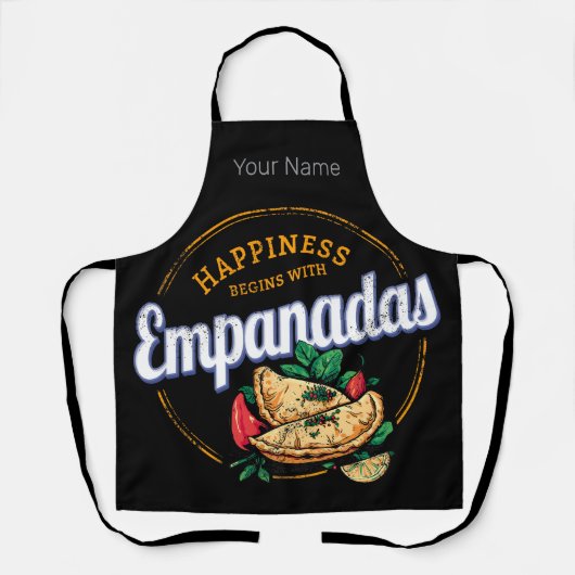 Empanada Snack  Spanje Retro Pastry Souvenir Schort (Voorkant)