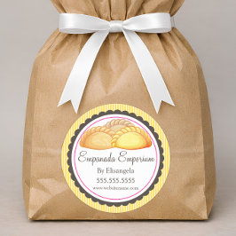 Empanada Turnover Bakery Box Seals Ronde Sticker
