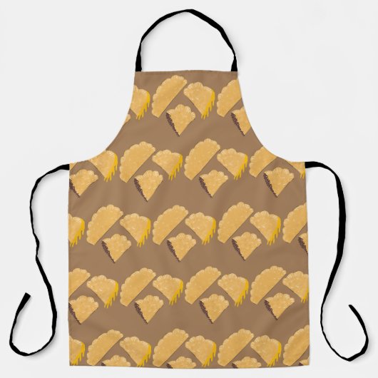 Empanada vlees kaas druipende handgetekende schort (Voorkant)