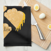 Empanada Vlees Kaas Druppelend Handgetekend   Theedoek (Quarter Fold)