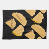 Empanada Vlees Kaas Druppelend Handgetekend   Theedoek (Horizontaal)