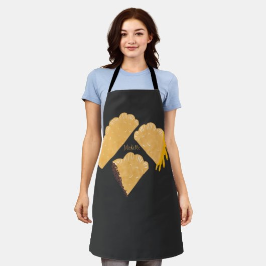 Empanada Vleeskaas die met de hand is gedroogd Schort (Gedragen)