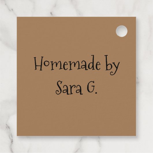 Empanadas Enkel voor jullie Homemade Empanada Past Bedankjes Labels (Achterkant)